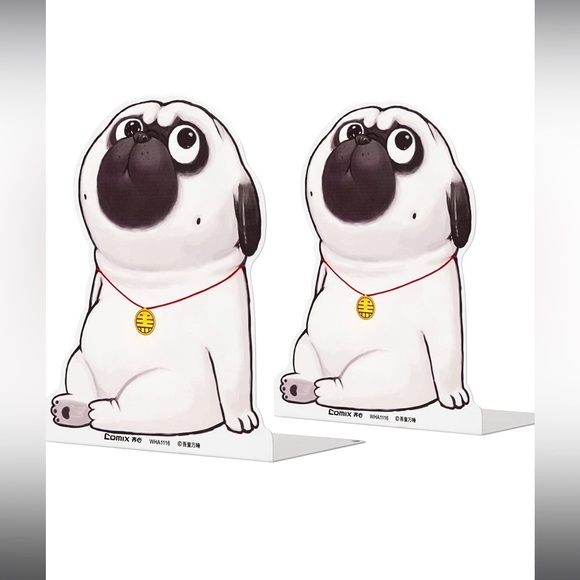 NWT Pug Dog Character [Comix] Book Ends - Picture 8 of 9